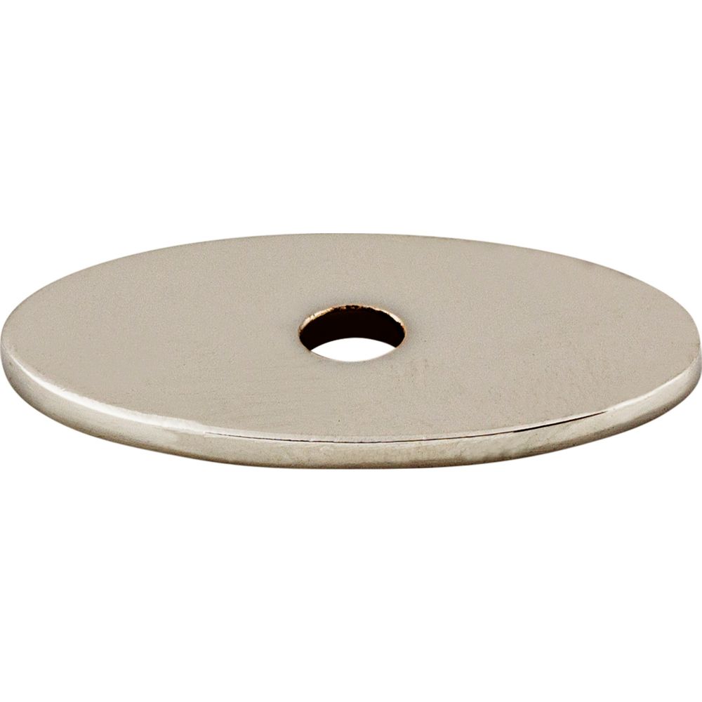 Top Knobs TK58PN Oval Backplate Small 1 1/4" - Polished Nickel