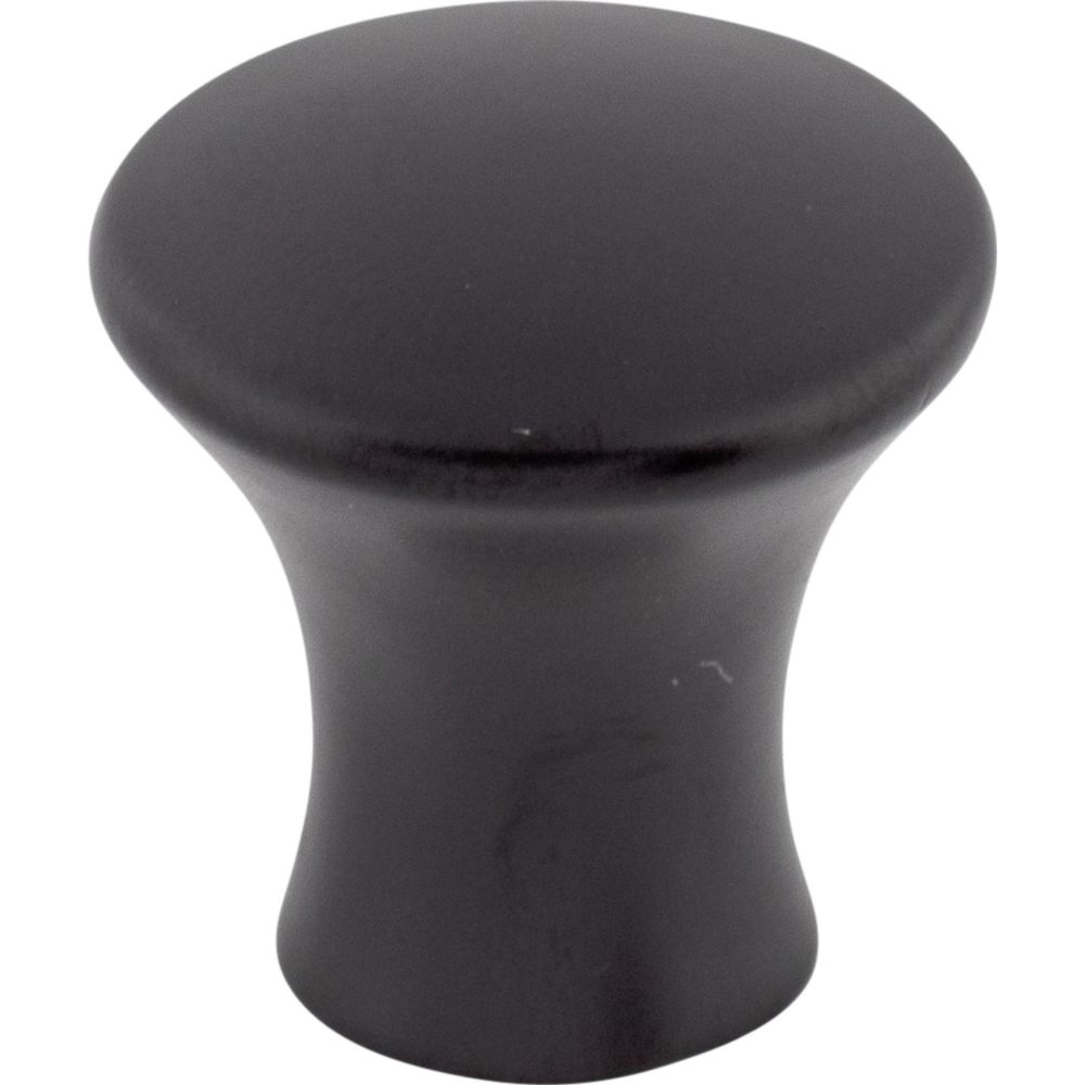 Top Knobs TK590BLK Oculus Round Knob Small 7/8" - Flat Black