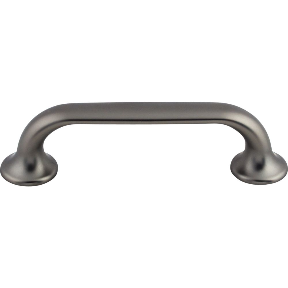 Top Knobs TK593AG Oculus Oval Pull 3 3/4 Inch (c-c) - Ash Gray