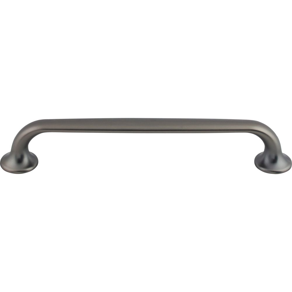 Top Knobs TK595AG Oculus Oval Pull 6 5/16 Inch (c-c) - Ash Gray