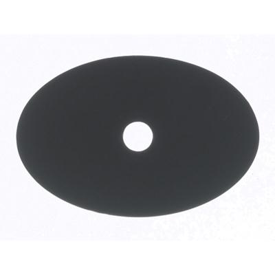 Top Knobs TK60BLK Oval Backplate Medium 1 1/2" - Flat Black