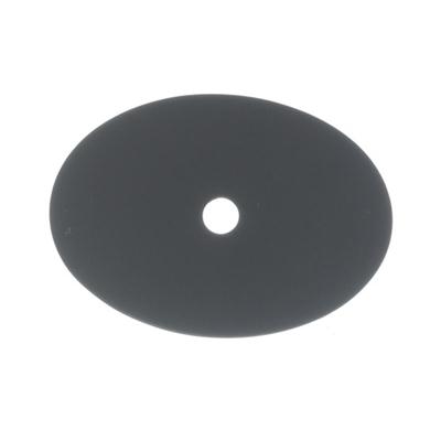 Top Knobs TK62BLK Oval Backplate Large 1 3/4" - Flat Black