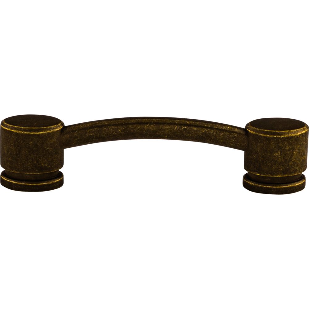 Top Knobs TK63GBZ Oval Thin Pull 3 3/4" (c-c) - German Bronze