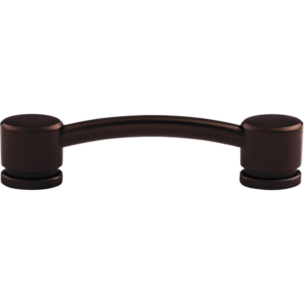 Top Knobs TK63ORB Oval Thin Pull 3 3/4" (c-c) - Oil Rubbed Bronze