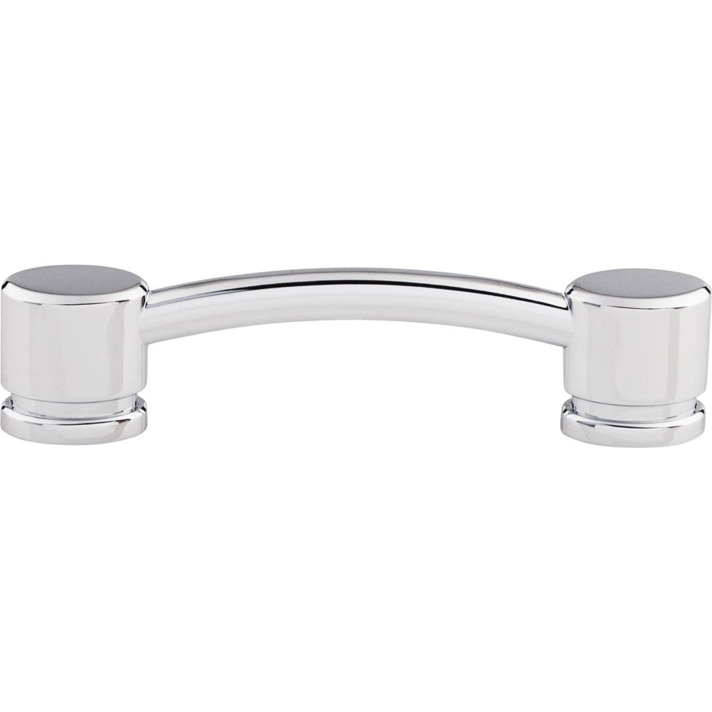 Top Knobs TK63PC Oval Thin Pull 3 3/4" (c-c) - Polished Chrome