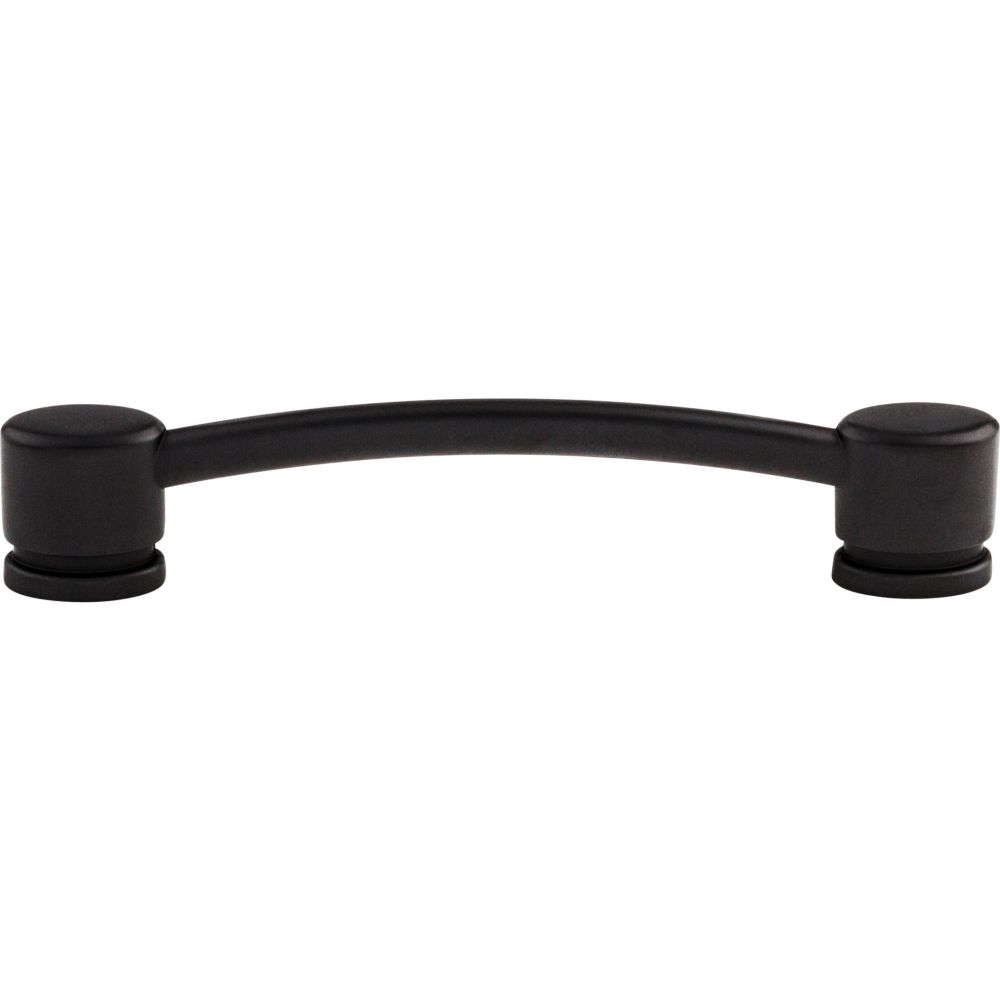 Top Knobs TK64BLK Oval Thin Pull 5" (c-c) - Flat Black