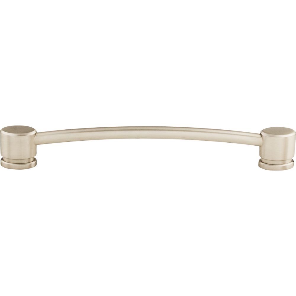 Top Knobs TK65BSN Oval Thin Pull 7" (c-c) - Brushed Satin Nickel