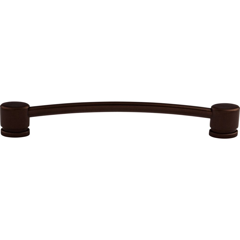 Top Knobs TK65ORB Oval Thin Pull 7" (c-c) - Oil Rubbed Bronze