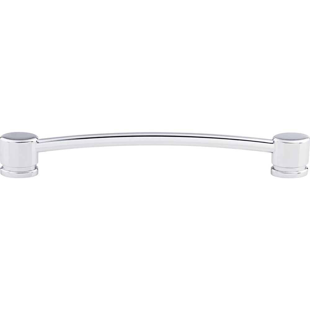Top Knobs TK65PC Oval Thin Pull 7" (c-c) - Polished Chrome