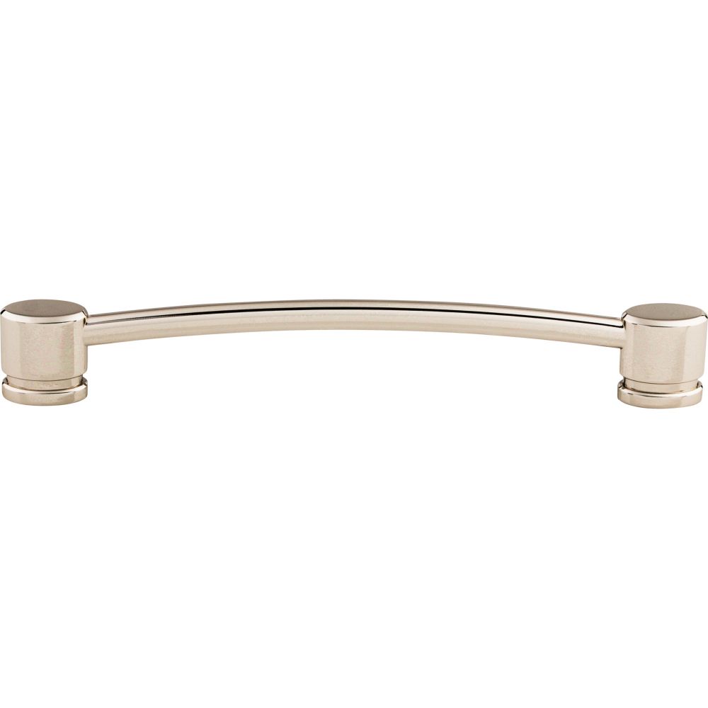 Top Knobs TK65PN Oval Thin Pull 7" (c-c) - Polished Nickel