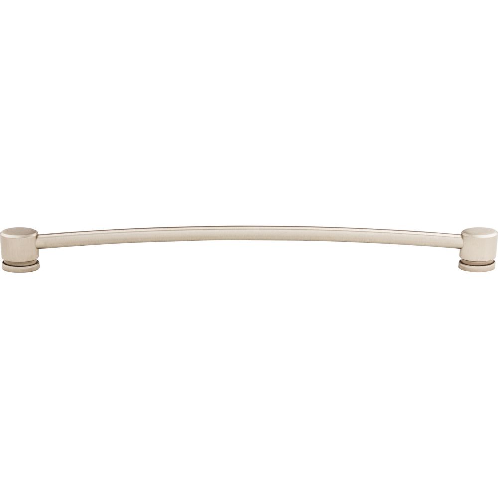 Top Knobs TK66BSN Oval Thin Pull 12" (c-c) - Brushed Satin Nickel