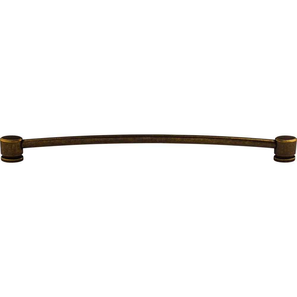 Top Knobs TK66GBZ Oval Thin Pull 12" (c-c) - German Bronze