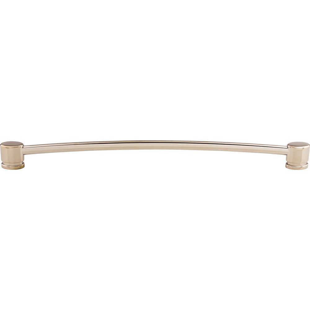 Top Knobs TK66PN Oval Thin Pull 12" (c-c) - Polished Nickel