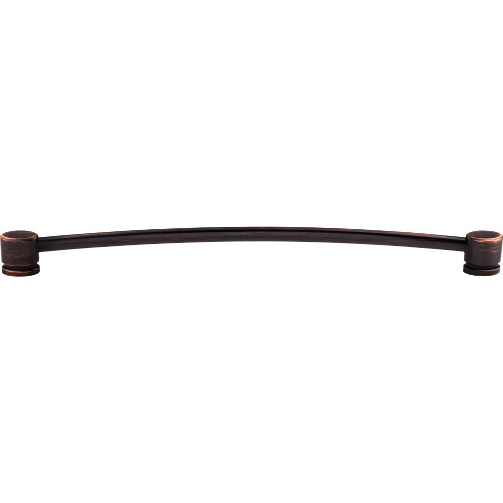 Top Knobs TK66TB Oval Thin Pull 12" (c-c) - Tuscan Bronze
