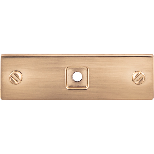 Top Knobs TK741HB Channing Backplate 3 Inch - Honey Bronze