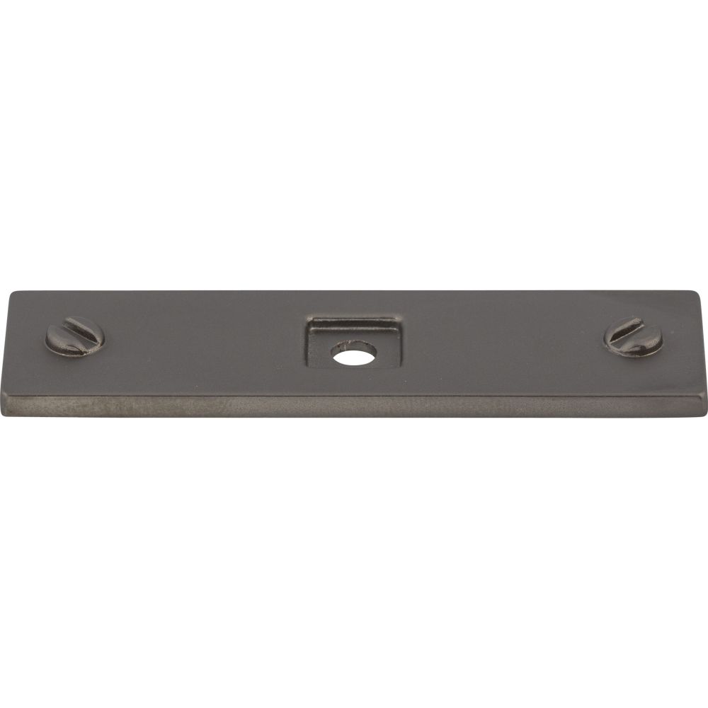 Top Knobs TK741AG Channing Backplate 3 Inch - Ash Gray