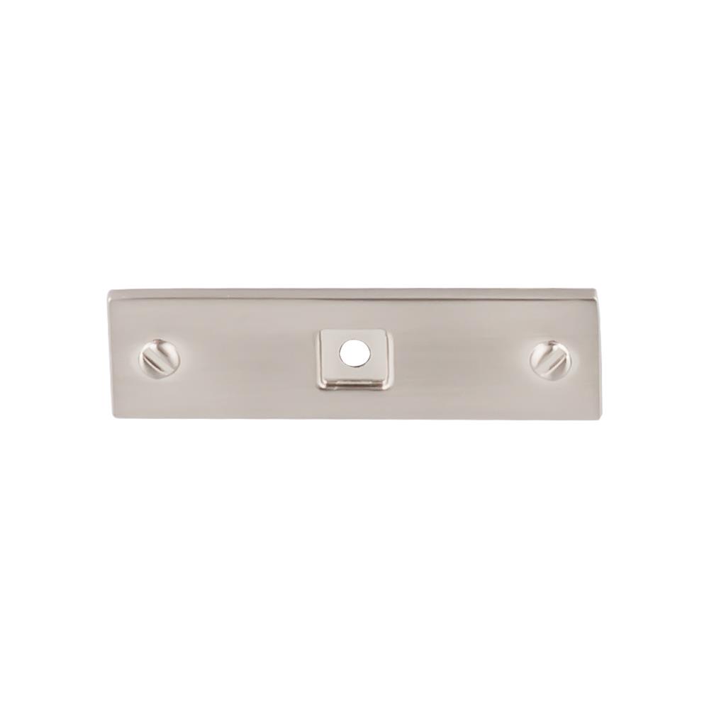 Top Knobs TK741BSN Channing Backplate 3" - Brushed Satin Nickel