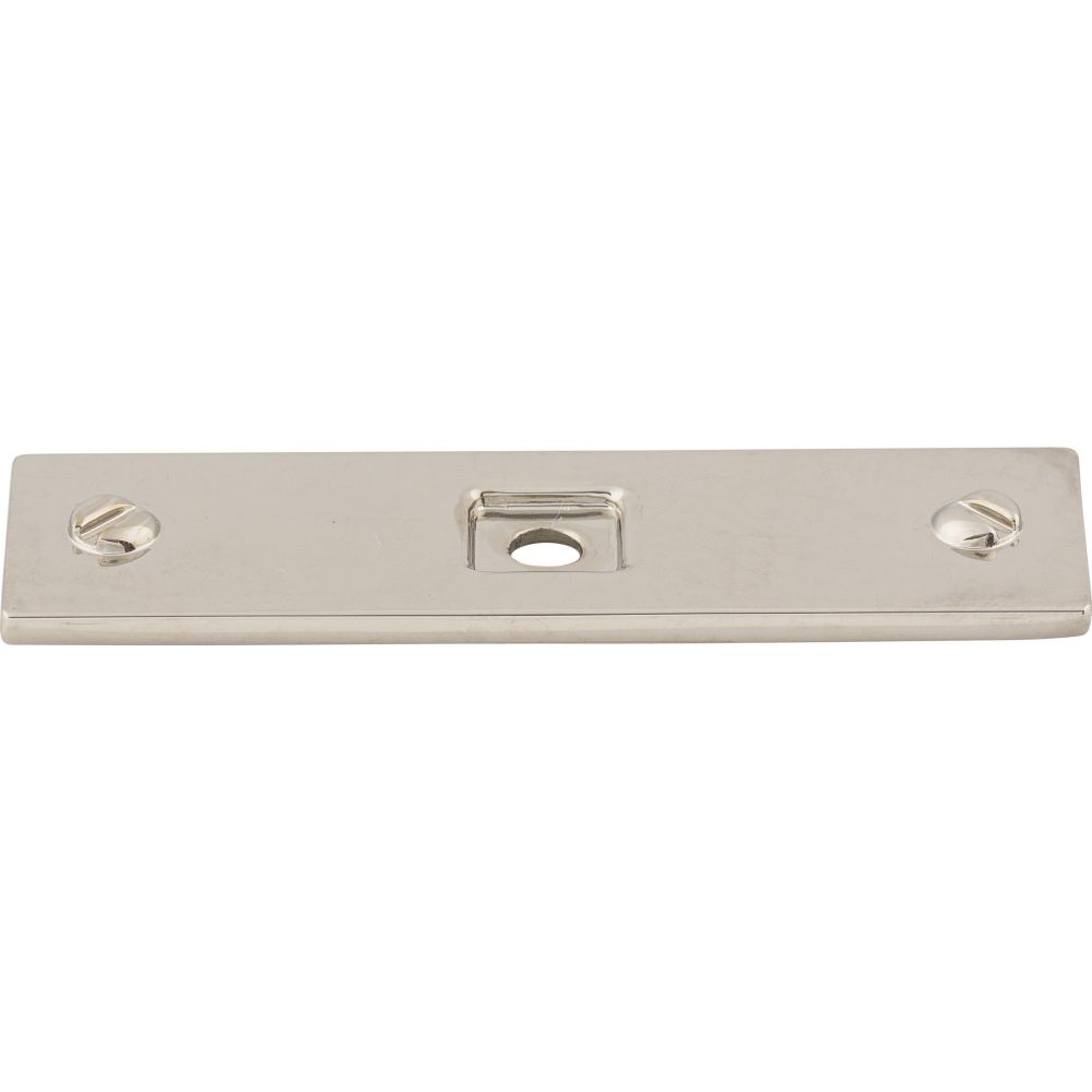 Top Knobs TK741PN Channing Backplate 3" - Polished Nickel