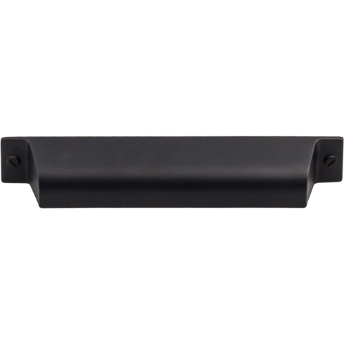 Top Knobs TK774BLK Channing Cup Pull 5" (c-c) - Flat Black