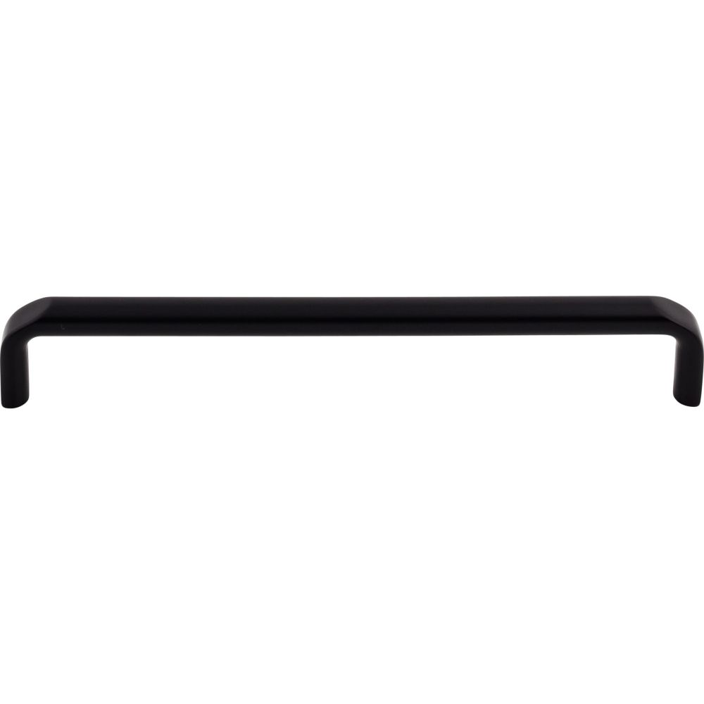 Top Knobs TK875BLK Exeter Pull 7 9/16 Inch (c-c) - Flat Black
