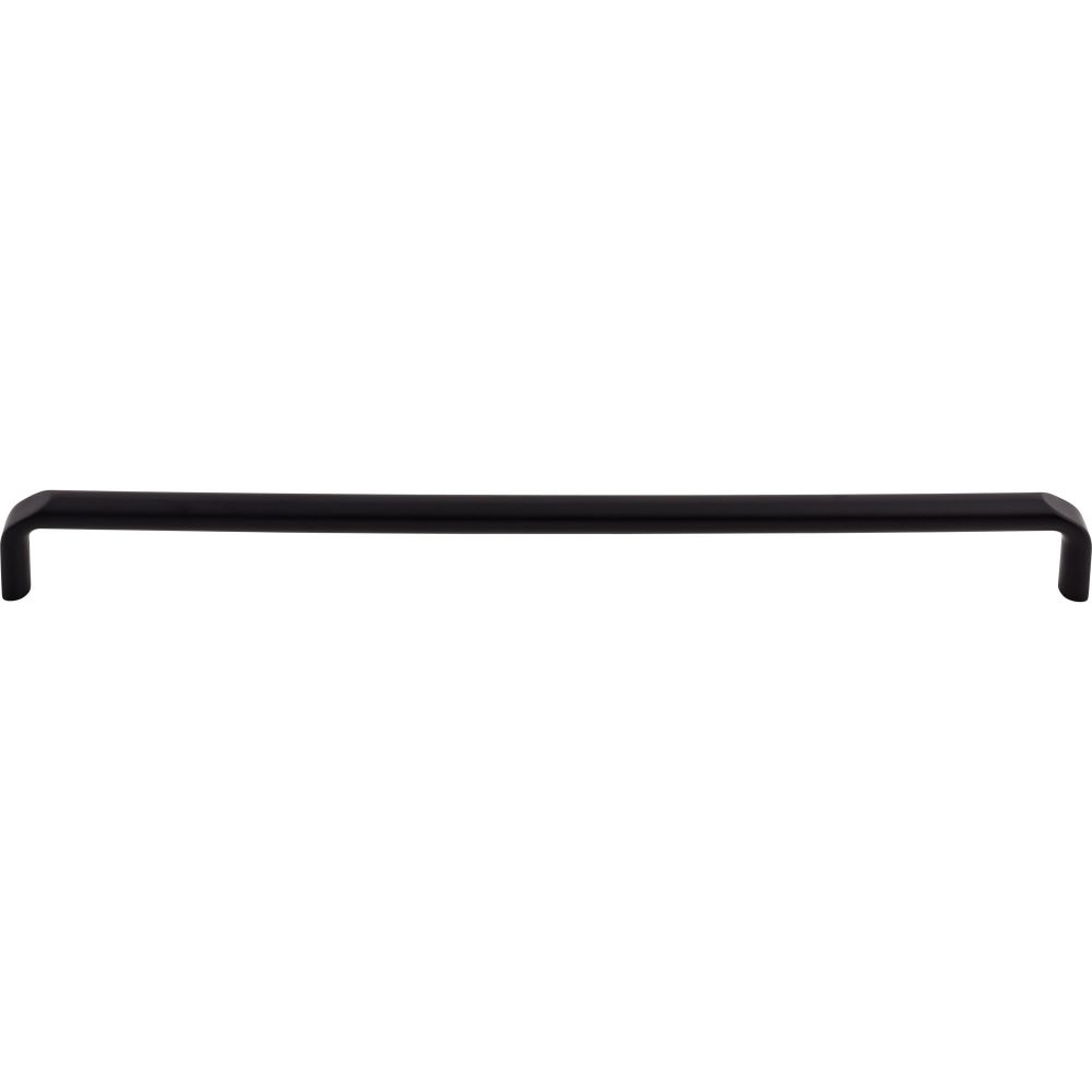 Top Knobs TK877BLK Exeter Pull 12 Inch (c-c) - Flat Black