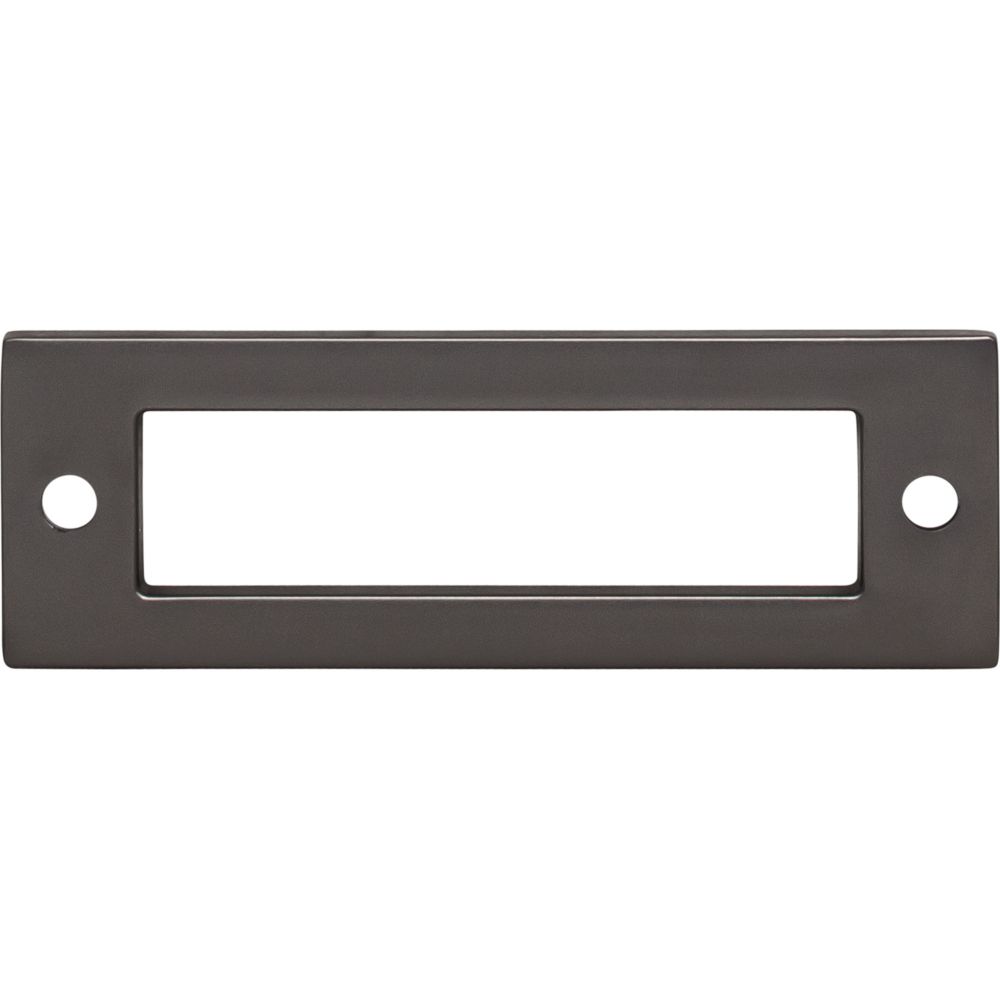 Top Knobs TK923AG Hollin Backplate 3 Inch - Ash Gray