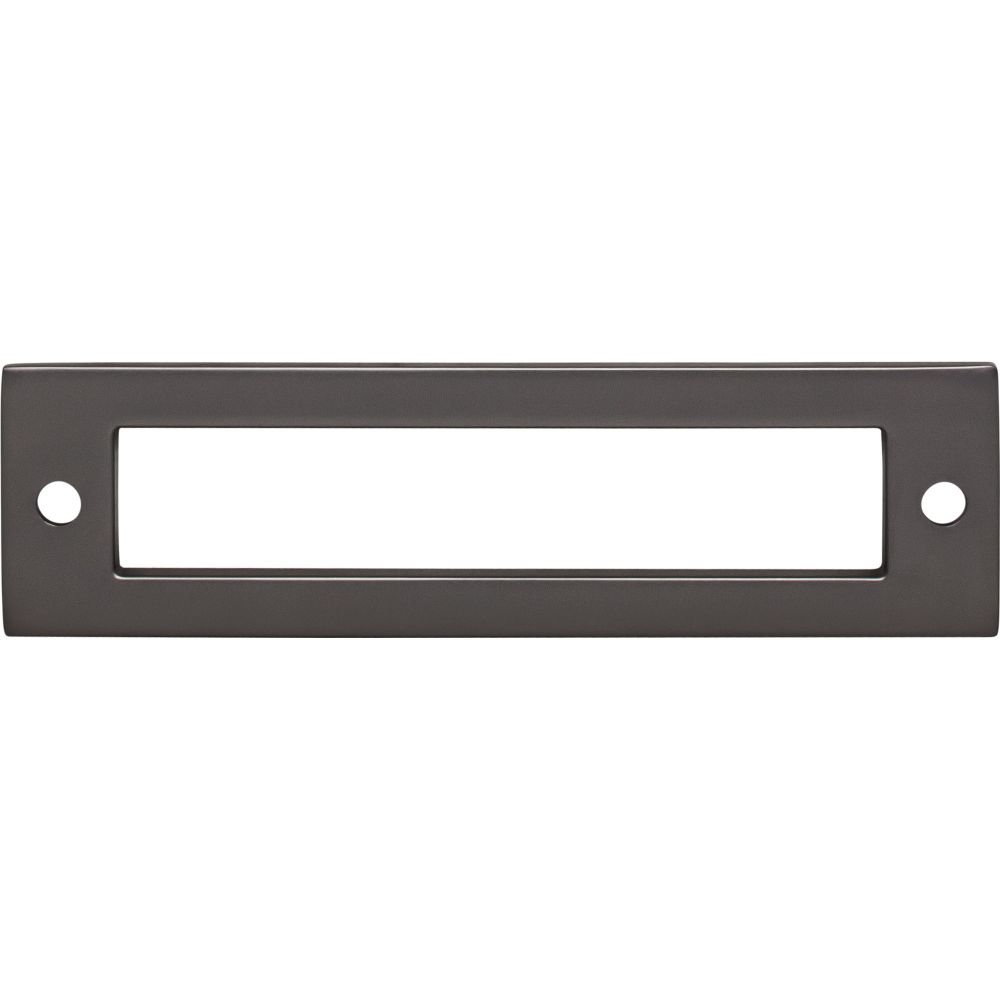 Top Knobs TK924AG Hollin Backplate 3 3/4 Inch - Ash Gray