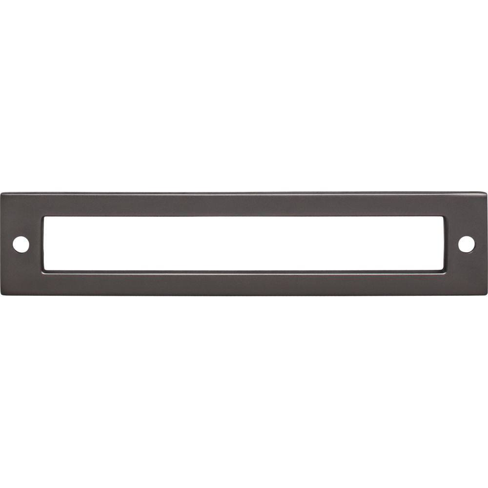 Top Knobs TK925AG Hollin Backplate 5 1/16 Inch - Ash Gray