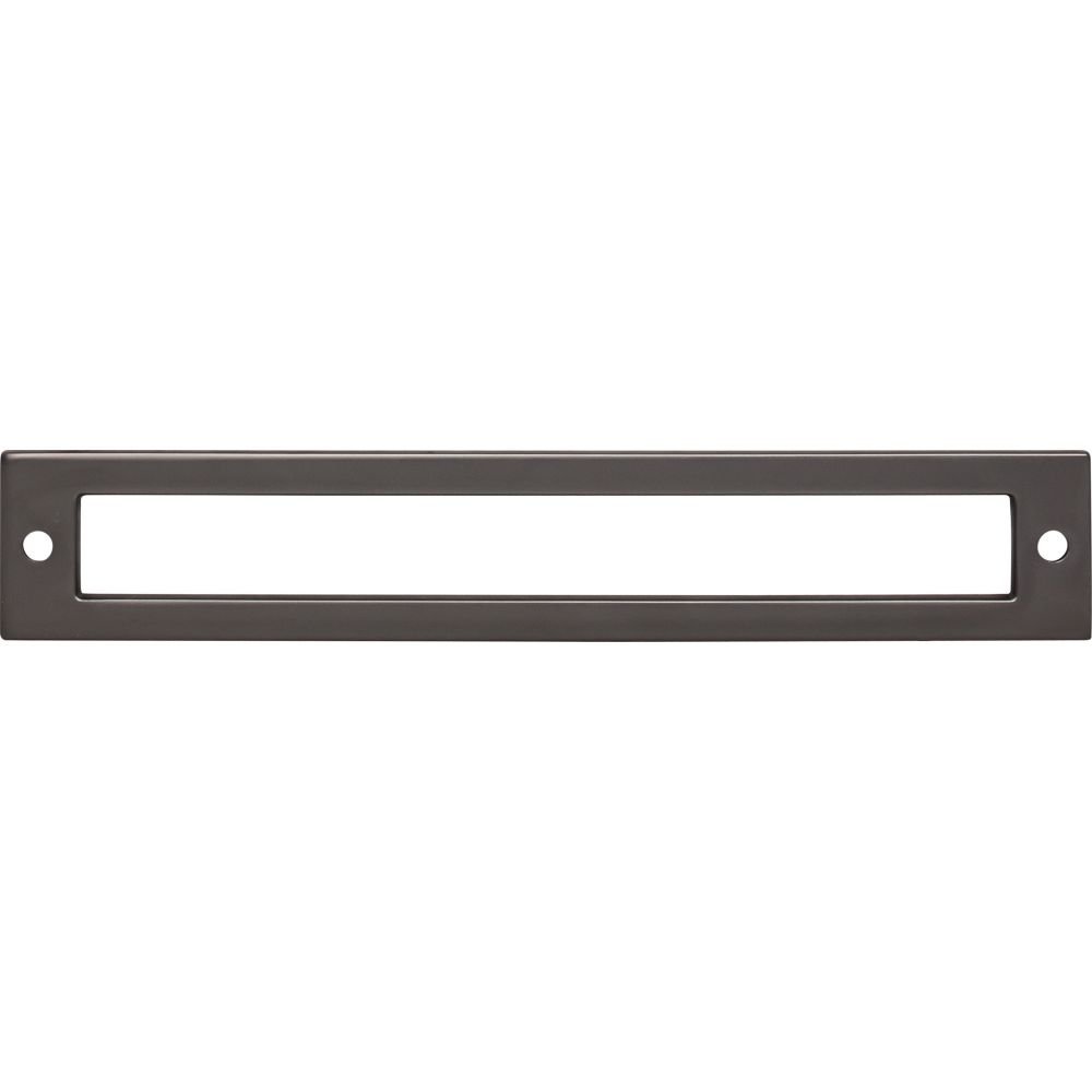 Top Knobs TK926AG Hollin Backplate 6 5/16 Inch - Ash Gray