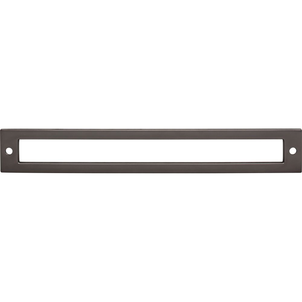 Top Knobs TK927AG Hollin Backplate 7 9/16 Inch - Ash Gray