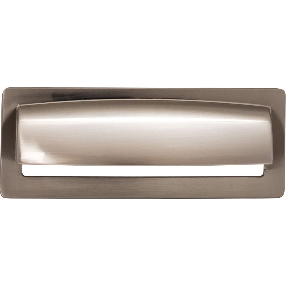 Top Knobs TK937BSN Hollin Cup Pull 3 3/4 Inch - Brushed Satin Nickel