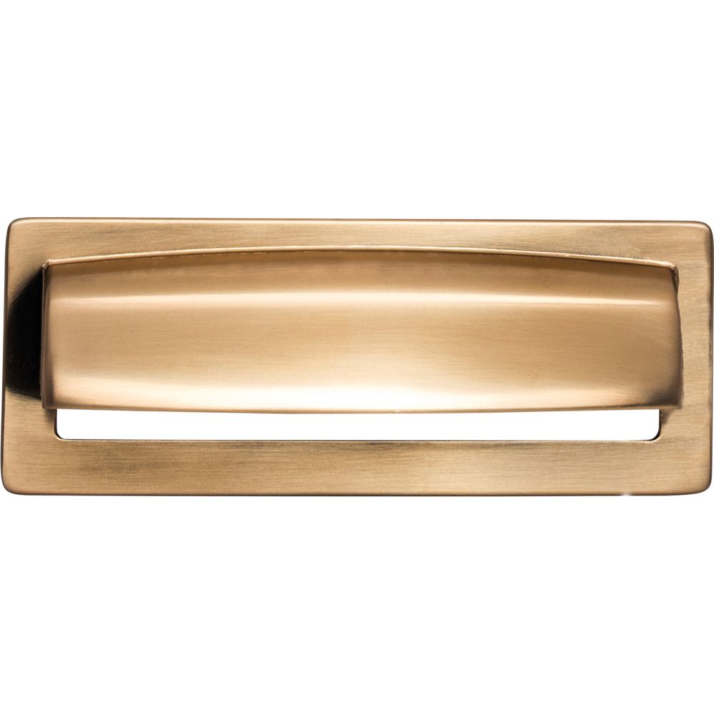 Top Knobs TK937HB Hollin Cup Pull 3 3/4 Inch - Honey Bronze