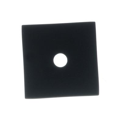 Top Knobs TK94BLK Square Backplate 1" - Flat Black