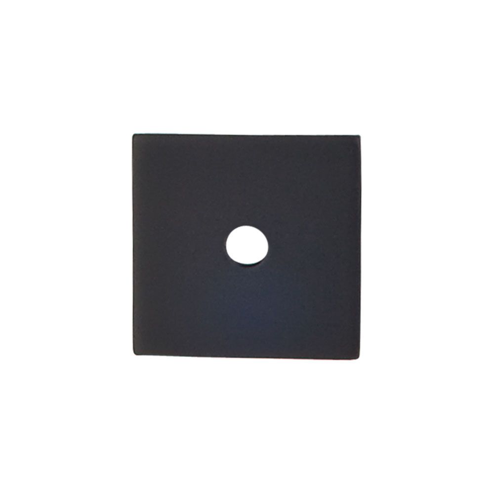 Top Knobs TK94BLK Square Backplate 1" - Flat Black