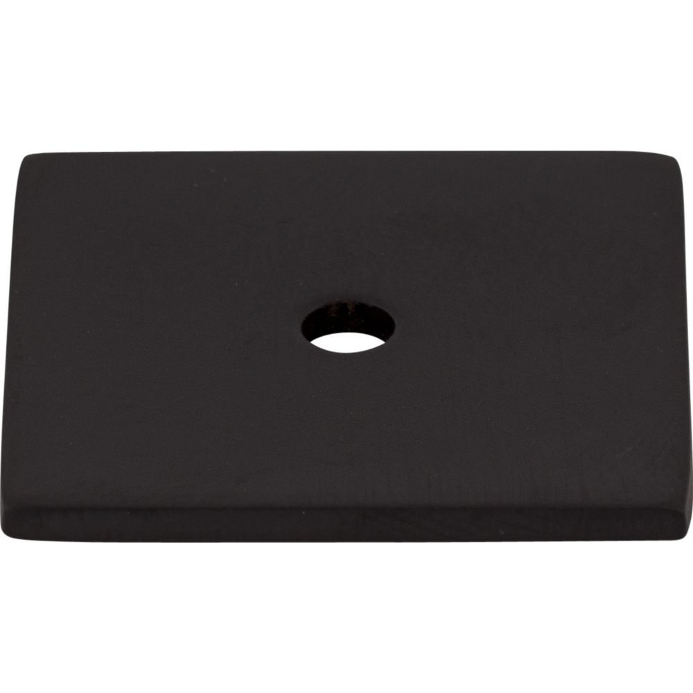 Top Knobs TK95BLK Square Backplate 1 1/4" - Flat Black