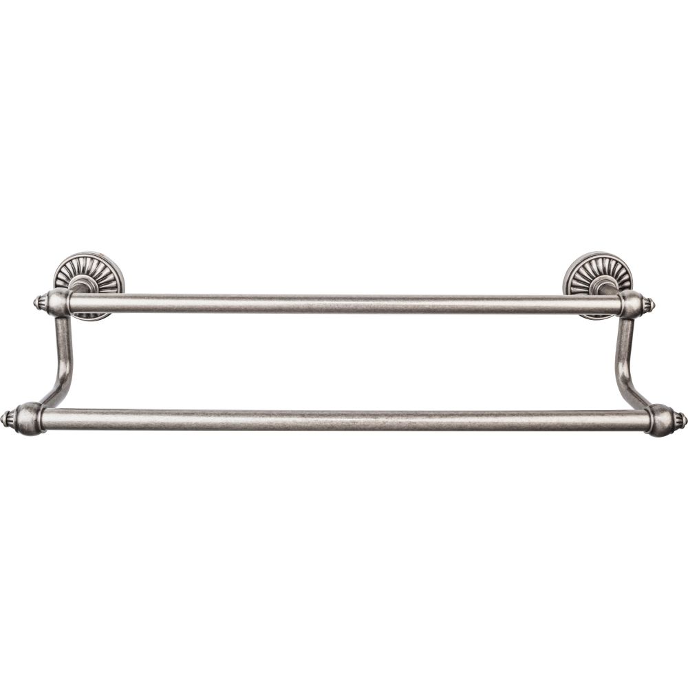 Top Knobs TUSC11PTA Tuscany Bath 30" Double Towel Bar - Antique Pewter