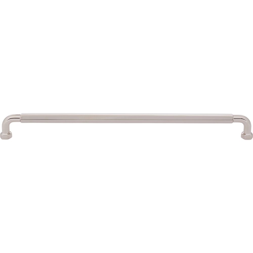 Top Knobs TK3206PN Dustin 12" Center to Center Bar pull in Polished Nickel