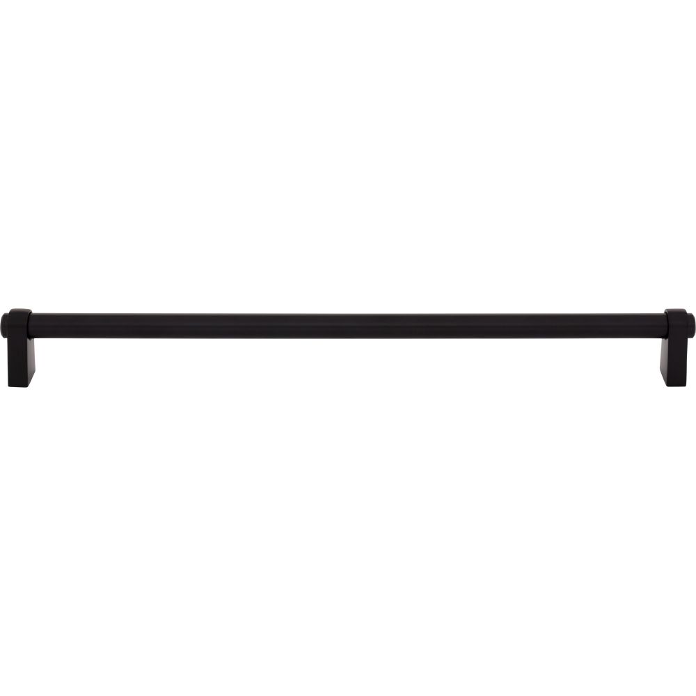 Top Knobs TK3215BLK Lawrence 12" Center to Center Bar pull in Flat Black