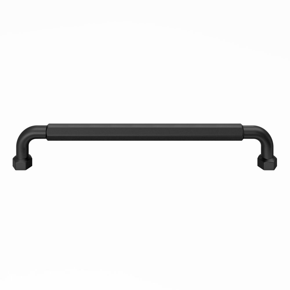 Top Knobs TK3207BLK Dustin 12" Center to Center Appliance pull in Flat Black