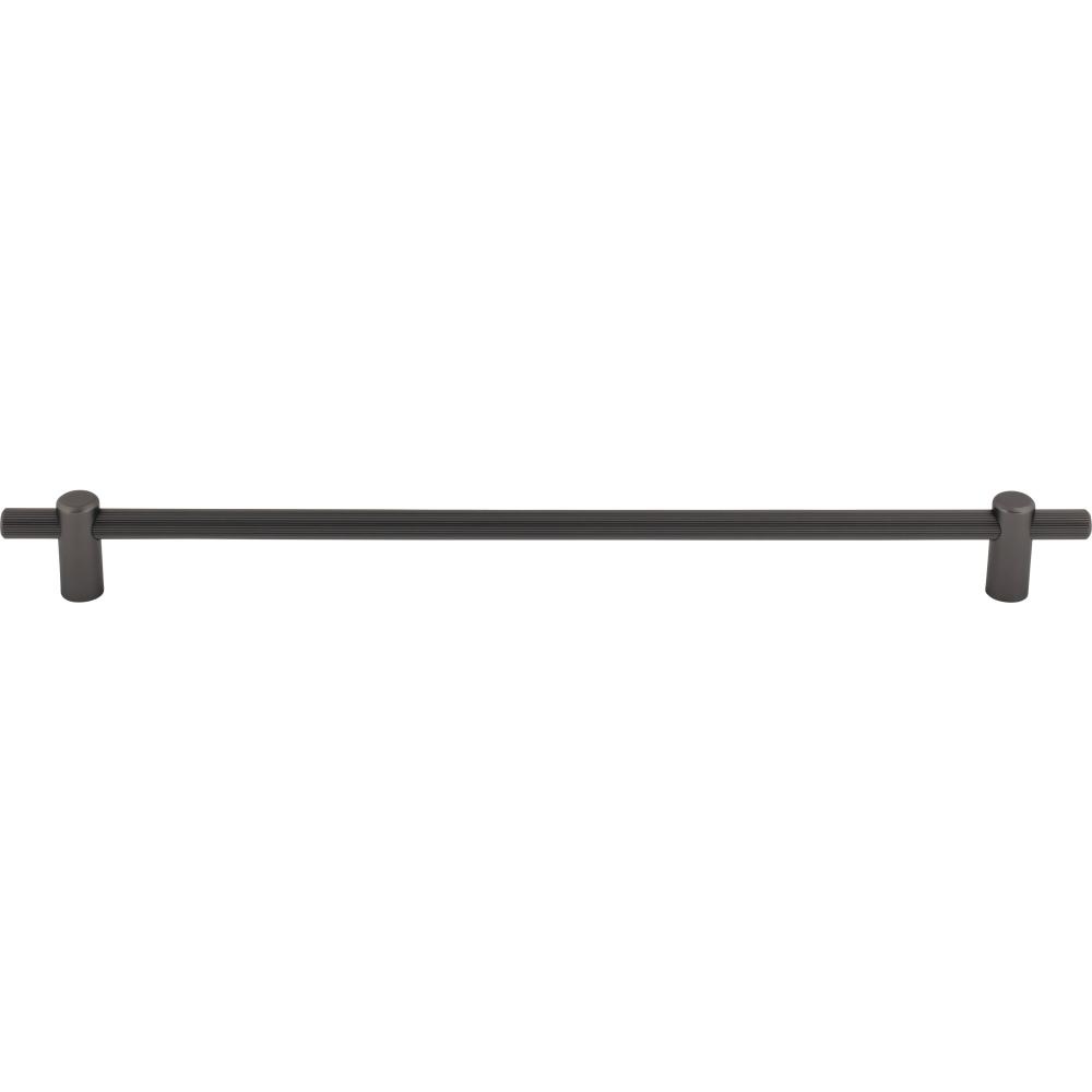 Top Knobs TK3257AG Dempsey 12" Center to Center Bar pull - Ash Gray