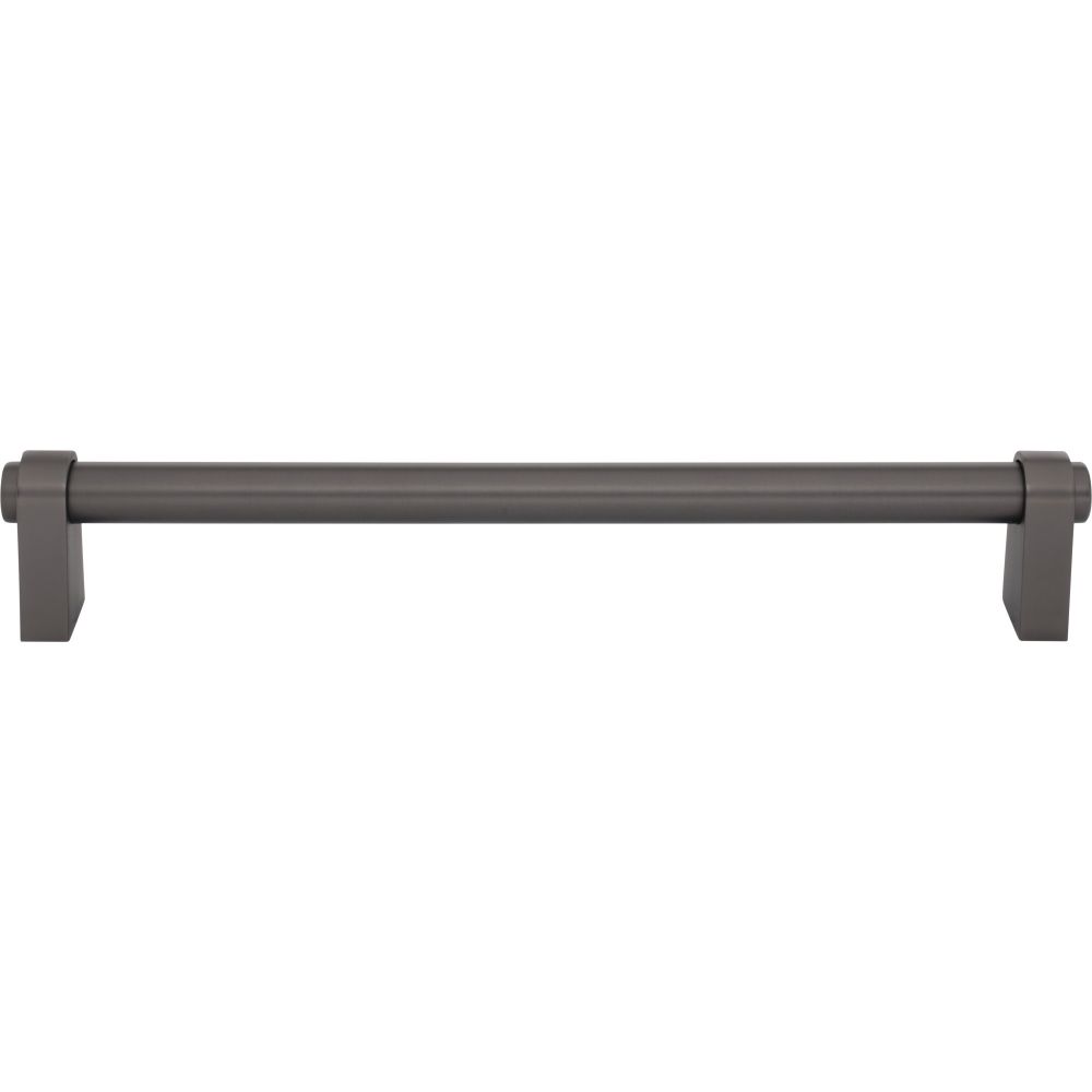Top Knobs TK3216AG Lawrence 12" Center to Center Appliance pull in Ash Gray
