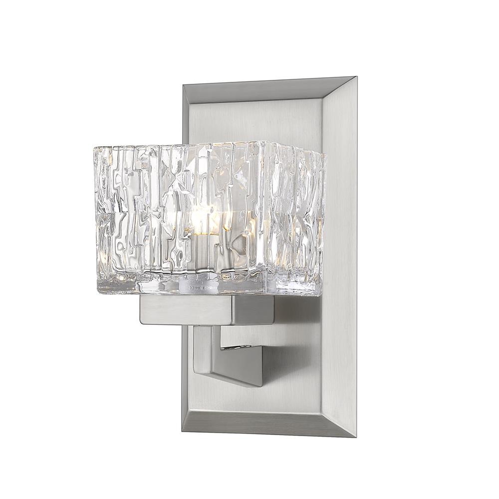 Z-Lite 1927-1S-BN-LED Rubicon 1 Light Wall Sconce in Brushed Nickel