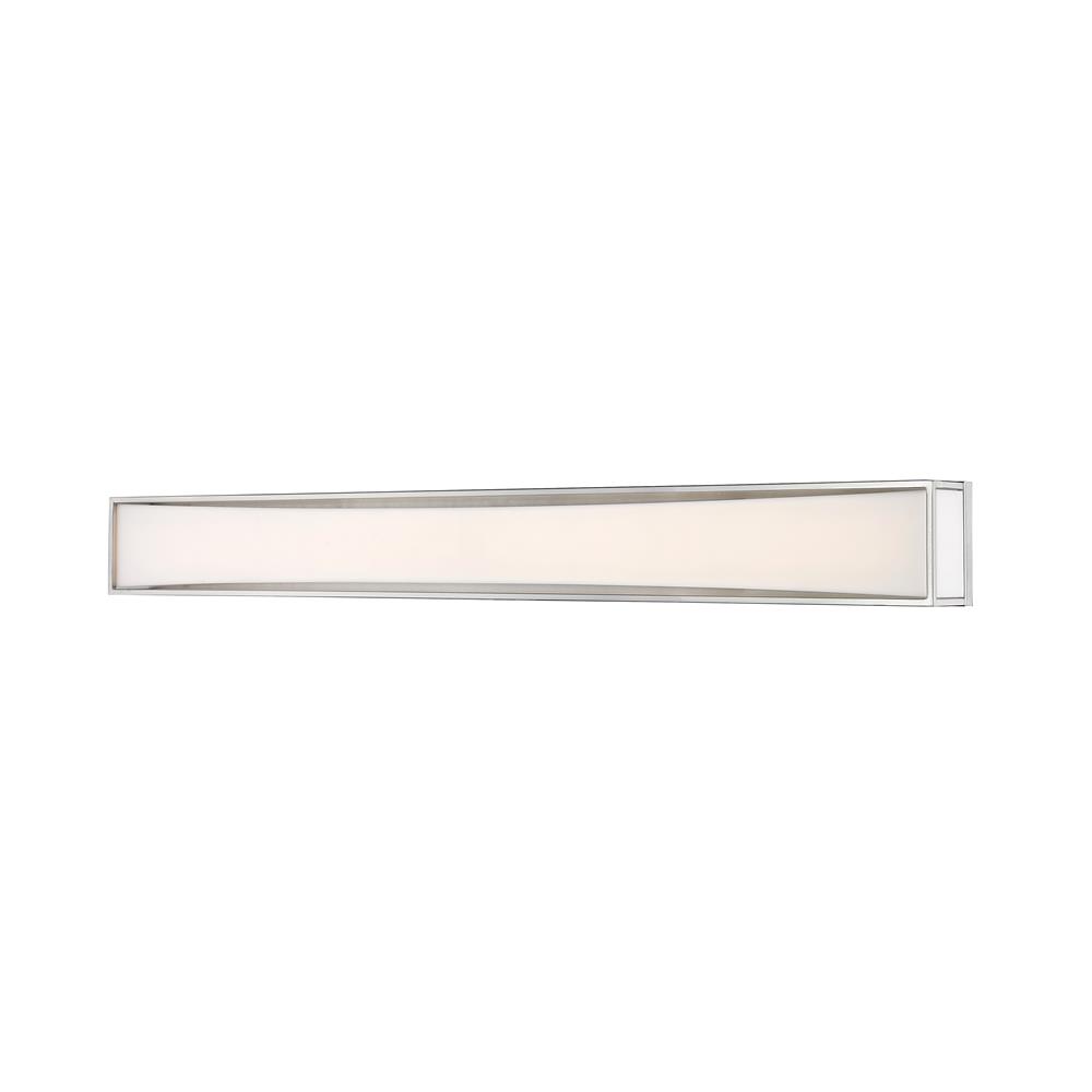 Z-Lite 1933-46BN-LED Baden 2 Light Vanity in Brushed Nickel with Frosted White Shade