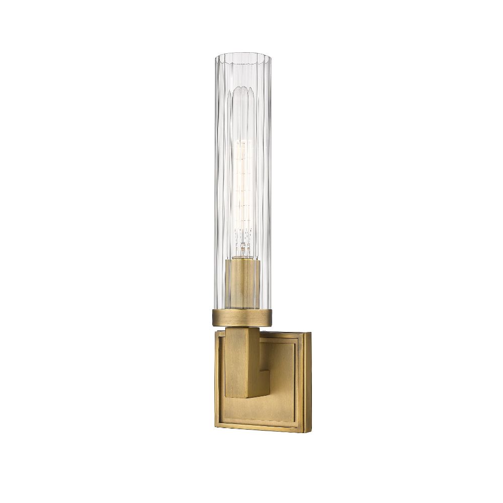 Z-Lite 3031-1S-RB 1 Light Wall Sconce in Rubbed Brass