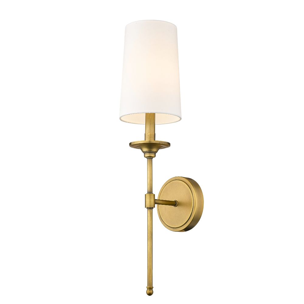 Z-Lite 3033-1S-RB 1 Light Wall Sconce in Rubbed Brass