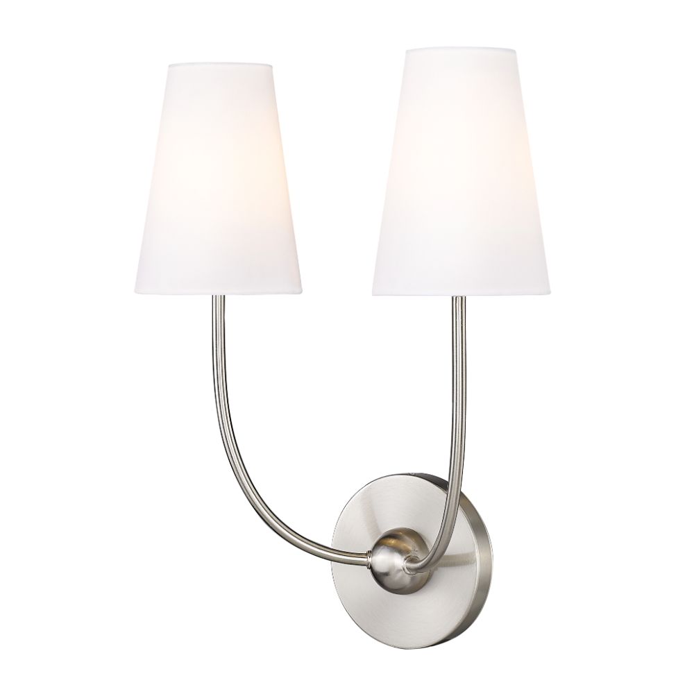 Z-Lite 3040-2S-BN 2 Light Wall Sconce in Brushed Nickel