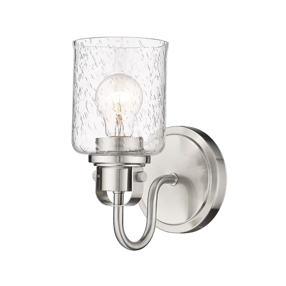 Z-Lite 340-1S-BN 1 Light Wall Sconce in Brushed Nickel