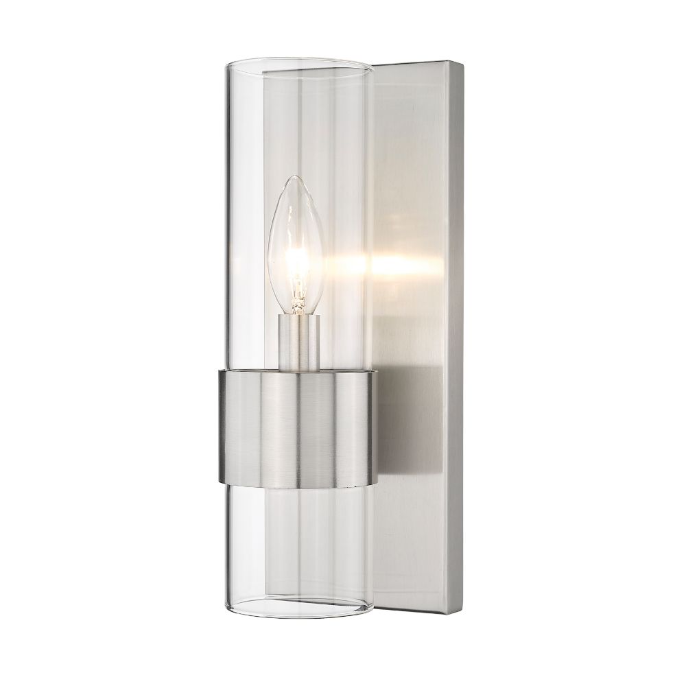 Z-Lite 343-1S-BN 1 Light Wall Sconce in Brushed Nickel