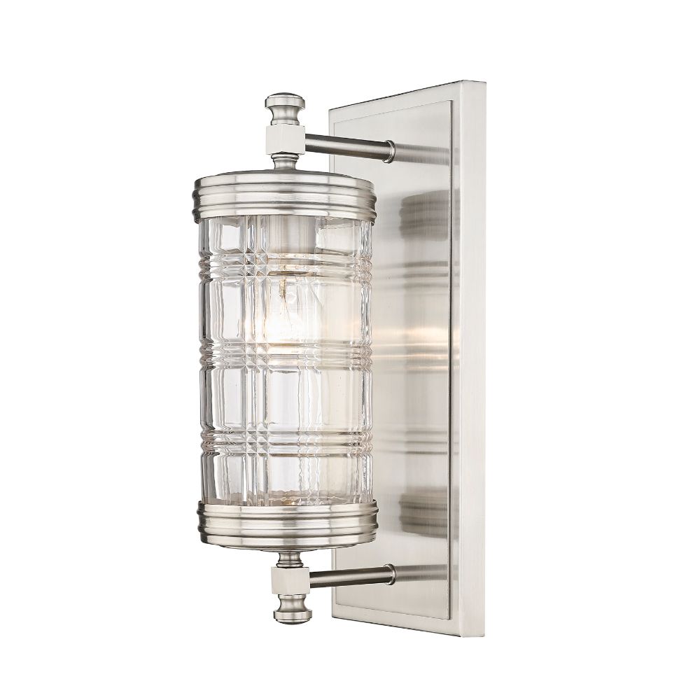 Z-Lite 344-1S-BN 1 Light Wall Sconce in Brushed Nickel
