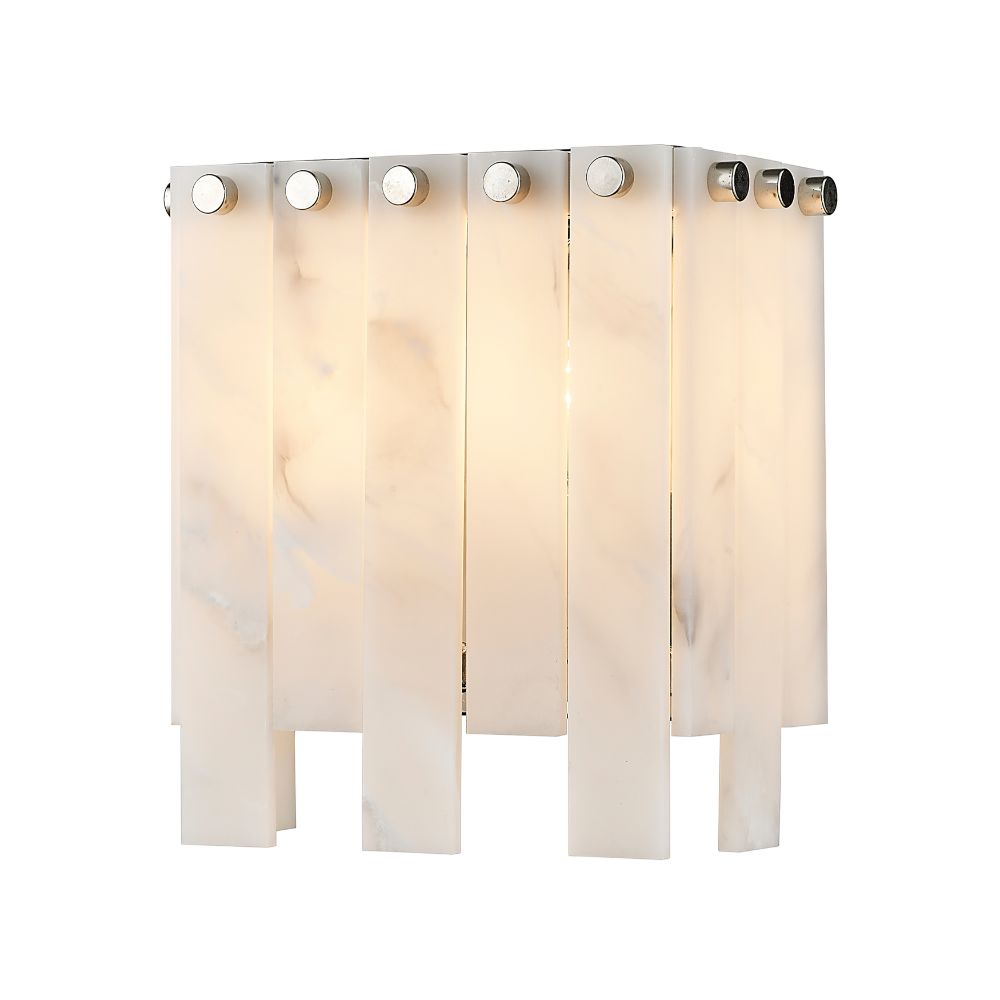Z-lite 345-2S-PN 2 Light Wall Sconce in Polished Nickel